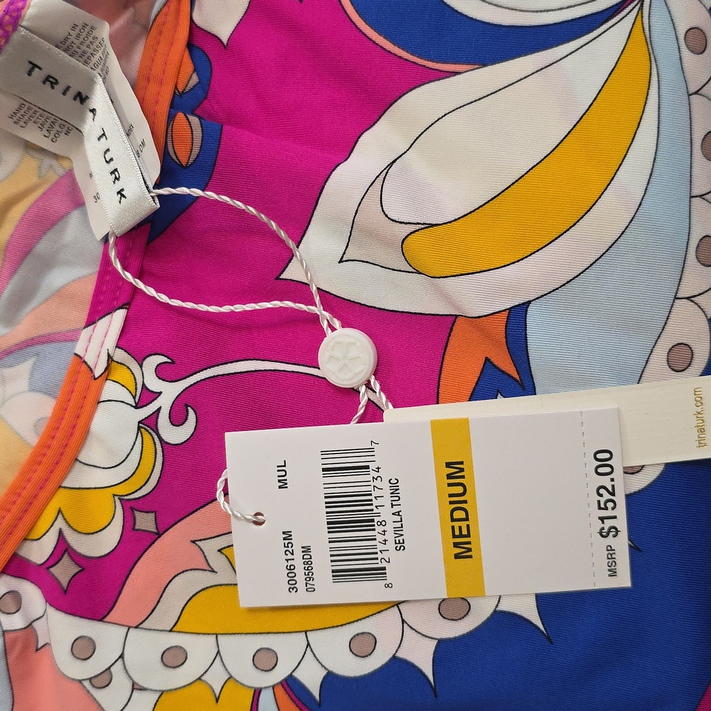 Trina Turk Multicolor Floral Swim Cover-Up - Picture 3 of 4